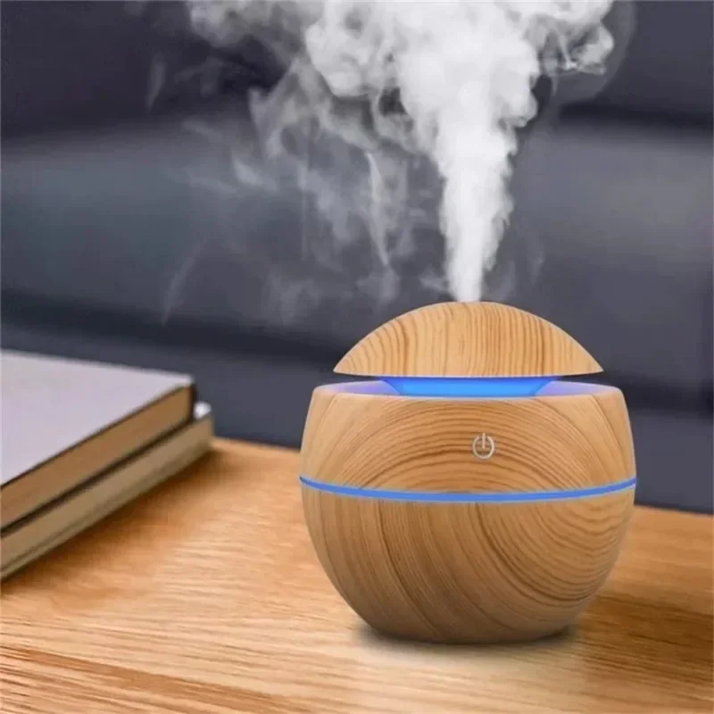 Electronics Gadgets For Home - 미니 우드그레인 초음파 USB 가습기 및