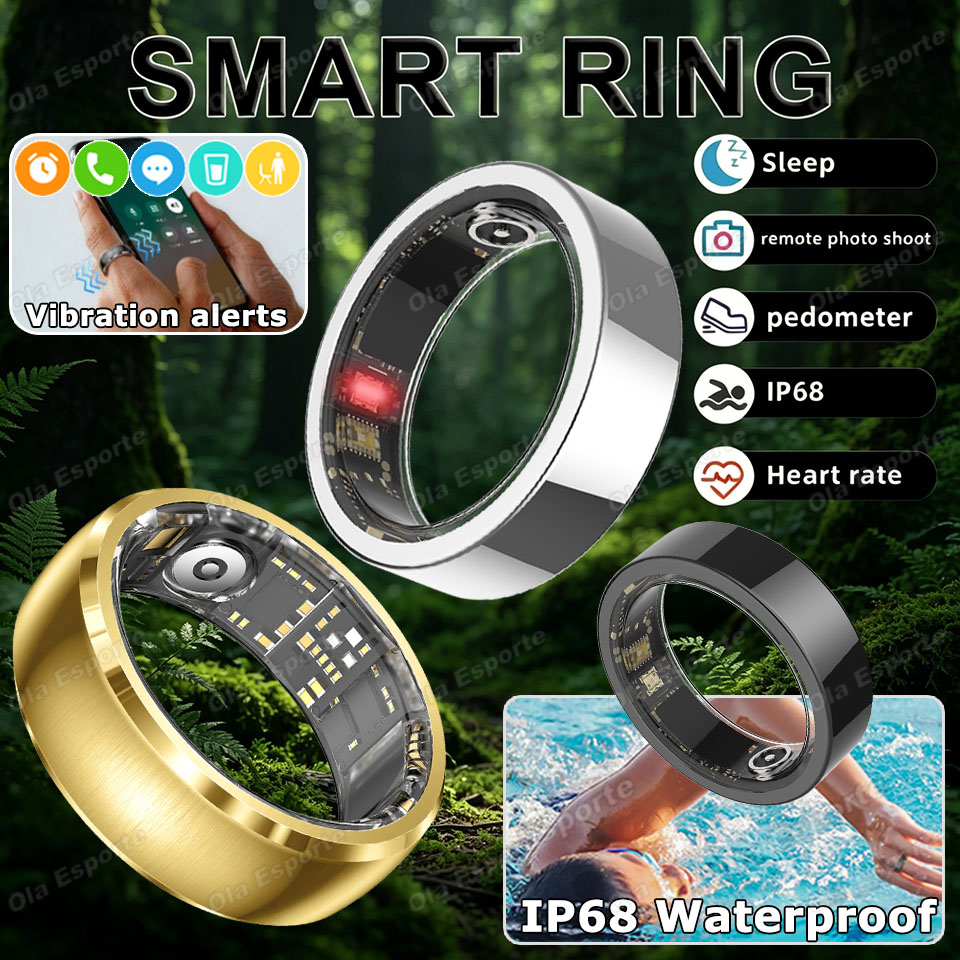 Smart Ring Health - 업그레이드된 진동 알림 스마트 링 방수