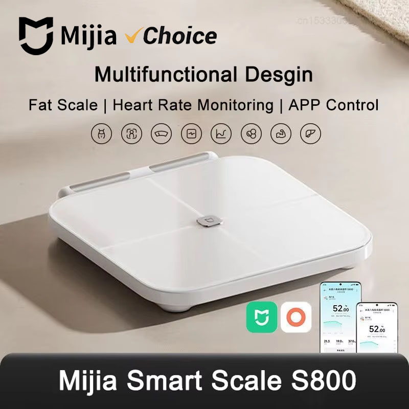 Body Fat Scale Smart - 미지아 스마트 체중계 S800 8-전극 체지방