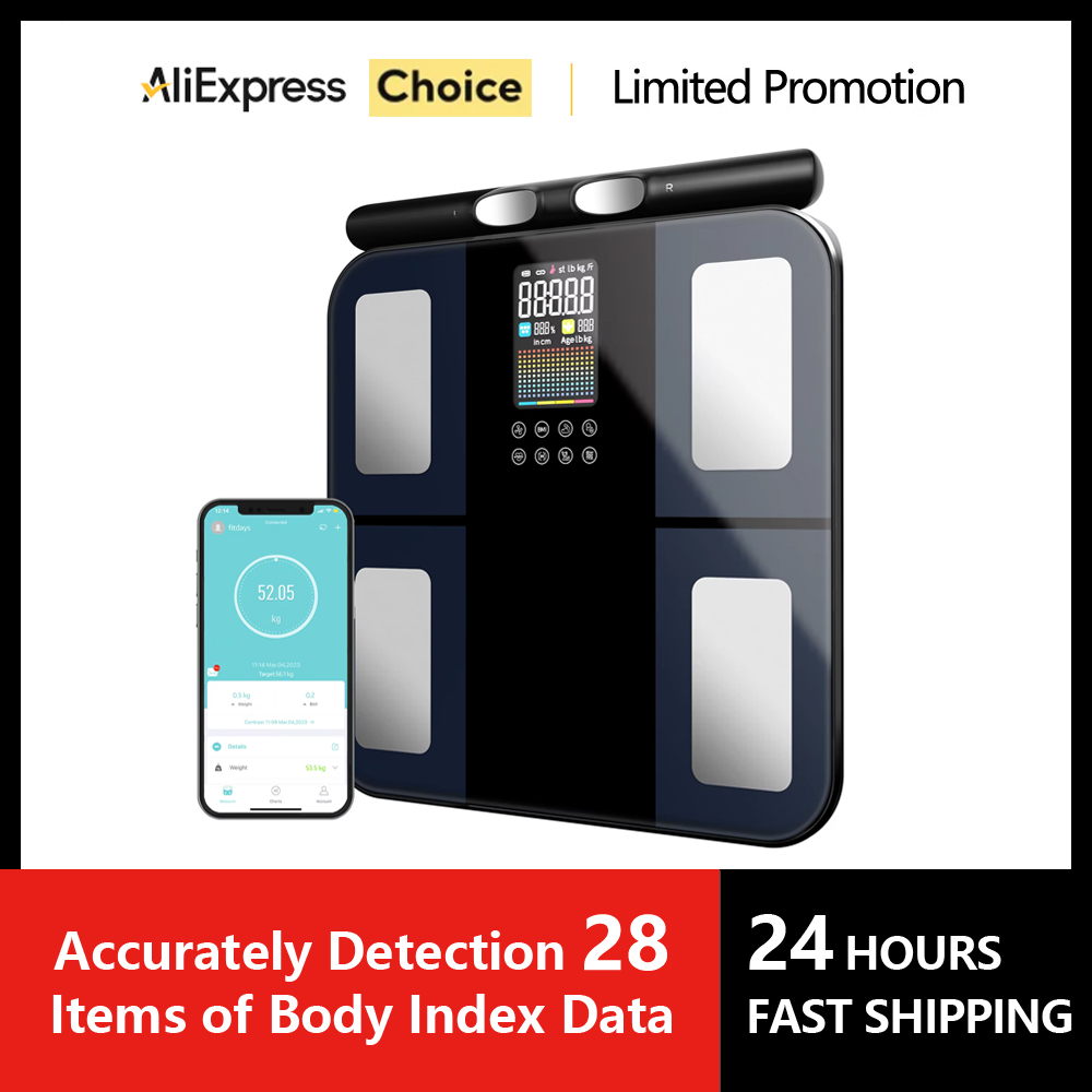 Body Fat Scale Smart - 스마트 디지털 체성분 측정기 바이오임피던스 체지방