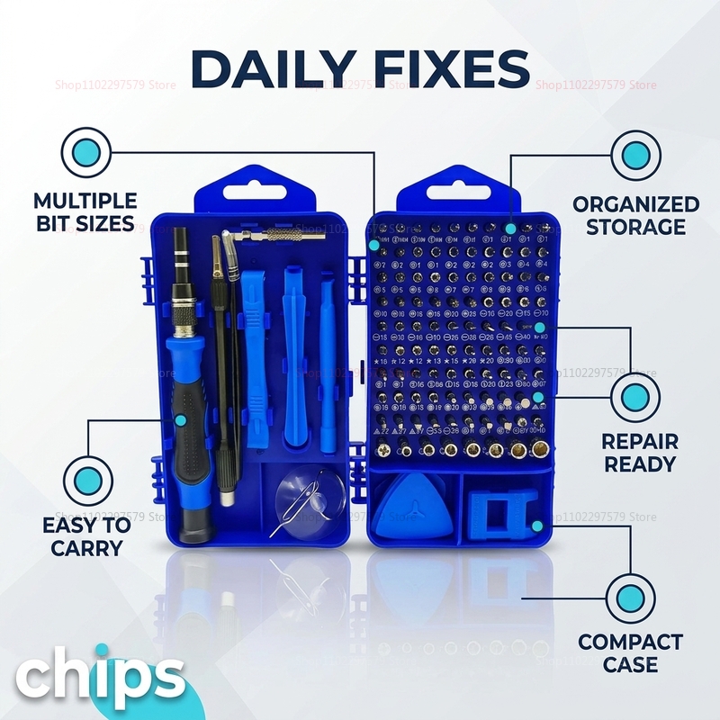 115 in 1 다기능 스크루드라이버 세트 전자제품 수 - Electronics Repair Gadgets 리뷰 및 가격