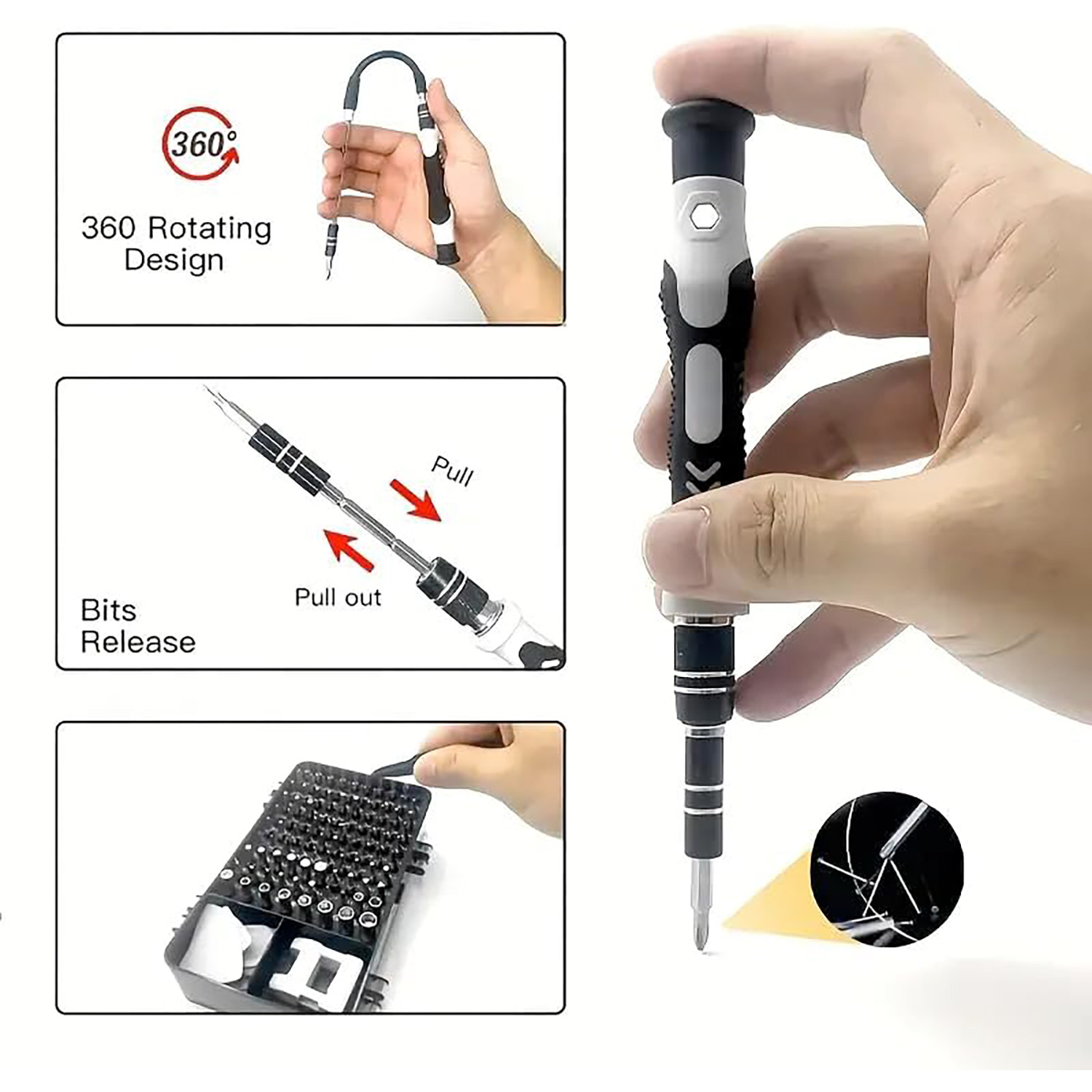115-in-1 정밀 드라이버 세트, 전자제품, 휴대폰 - Electronics Repair Gadgets 리뷰 및 가격
