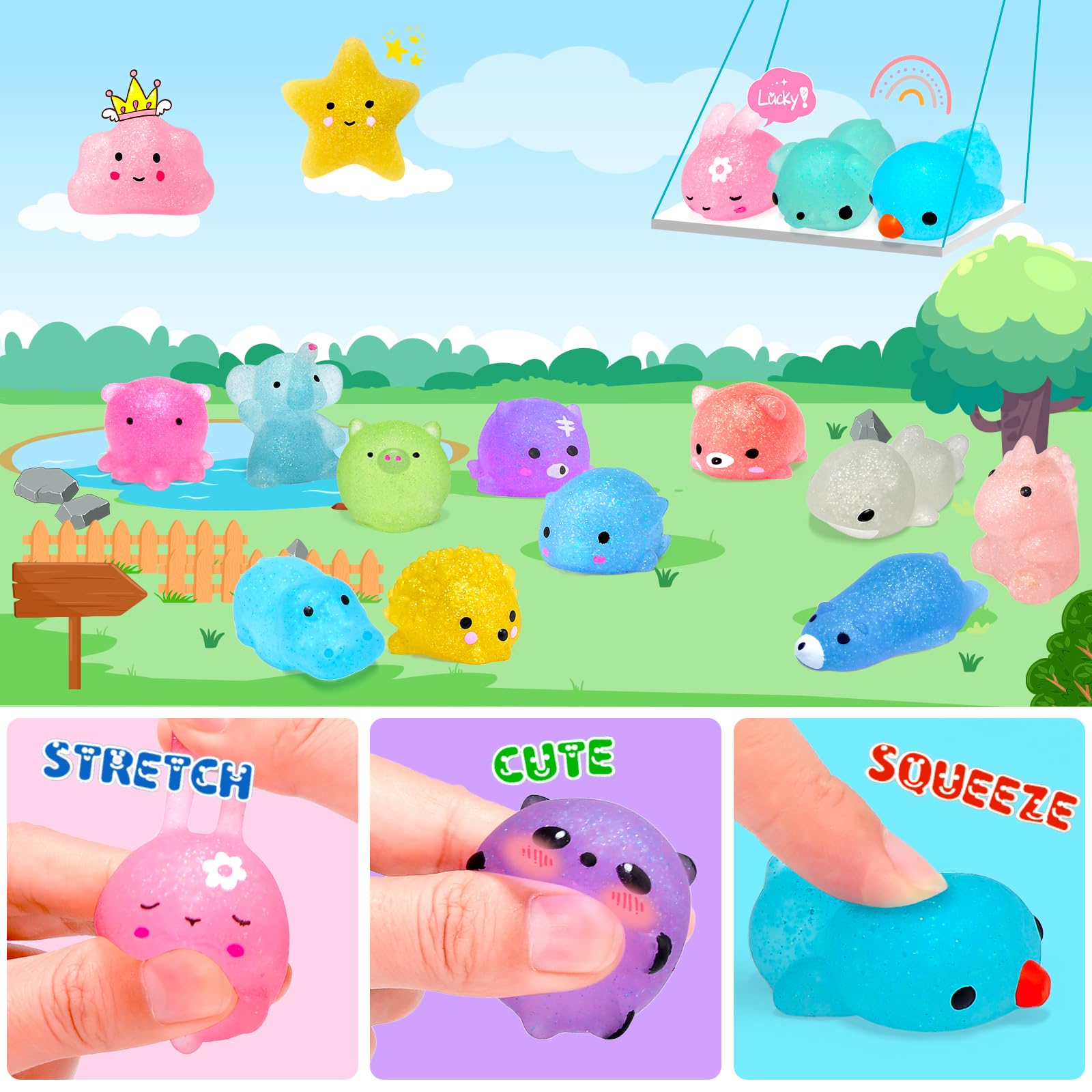 10/20/40 Mochi Squishy Toys 미니 - Electronics Gadgets Bag 리뷰 및 가격