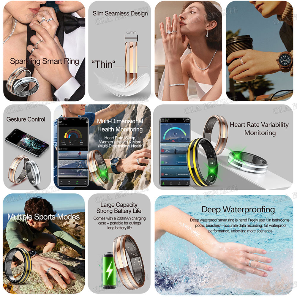 제스처 감지 스마트 링 건강 모니터 스마트 링 야외 방 - Smart Ring Health 리뷰 및 가격