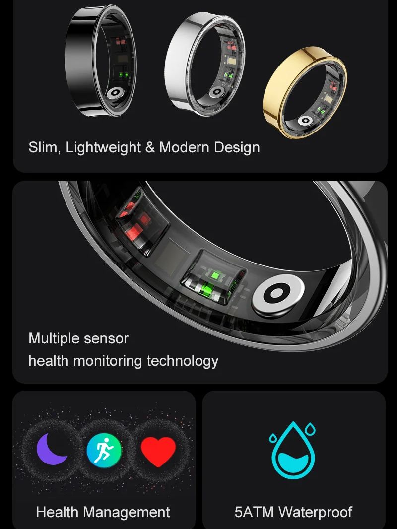 새로운 스마트 링 R09 건강 모니터 멀티 스포츠 모드 - Smart Ring Health 리뷰 및 가격